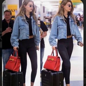 Free People Indira Crop Jean Jacket 